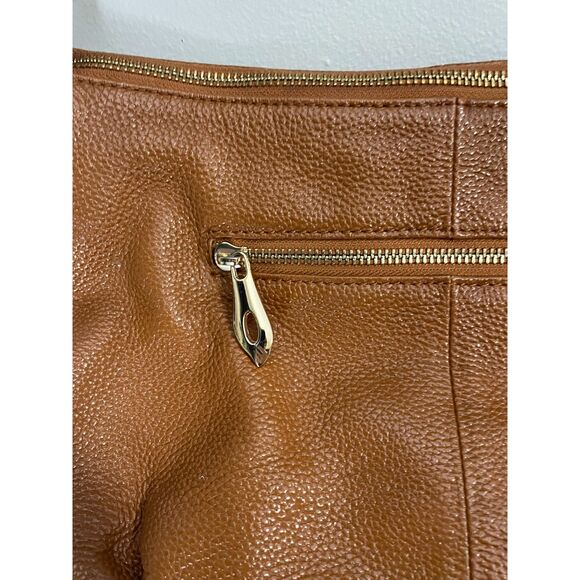 Kattee Tan Genuine Leather Shoulder Bag Hobo Purse Soft Vintage Style - Picture 4 of 7